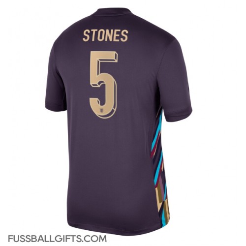 England John Stones #5 Fußballbekleidung Auswärtstrikot EM 2024 Kurzarm